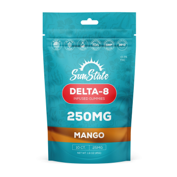 Delta-8 Mango Infused Gummies 250MG