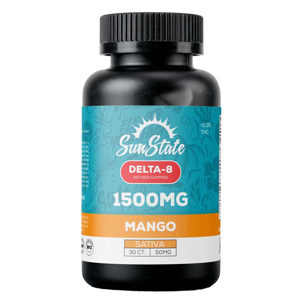 Delta 8 Infused Gummy 30ct 1500mg - Mango