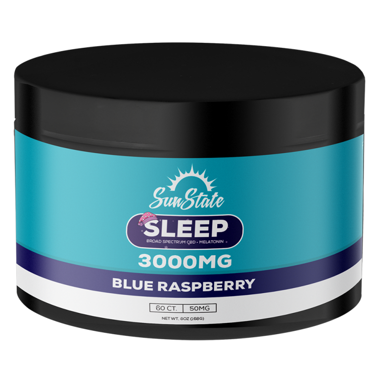 Deep Sleep CBD Gummies Blue Raspberry