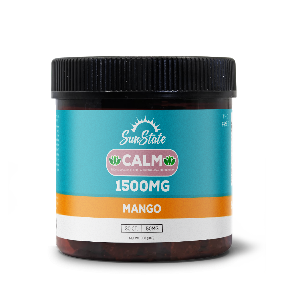 Calm CBD Gummies Mango - 1500mg