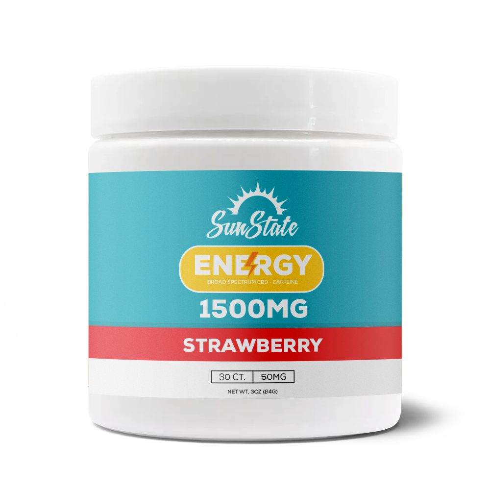 Energy CBD Gummies Strawberry - 1500mg