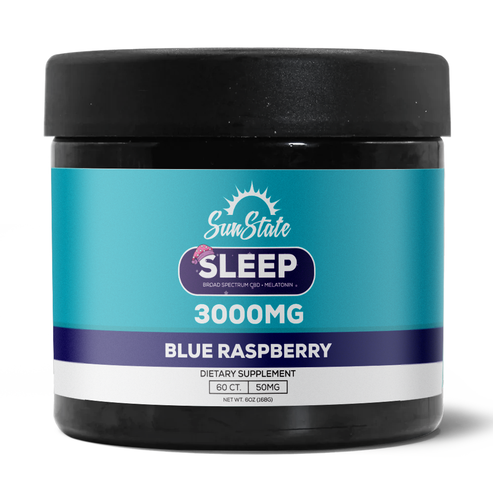 Deep Sleep CBD Gummies Blue Raspberry