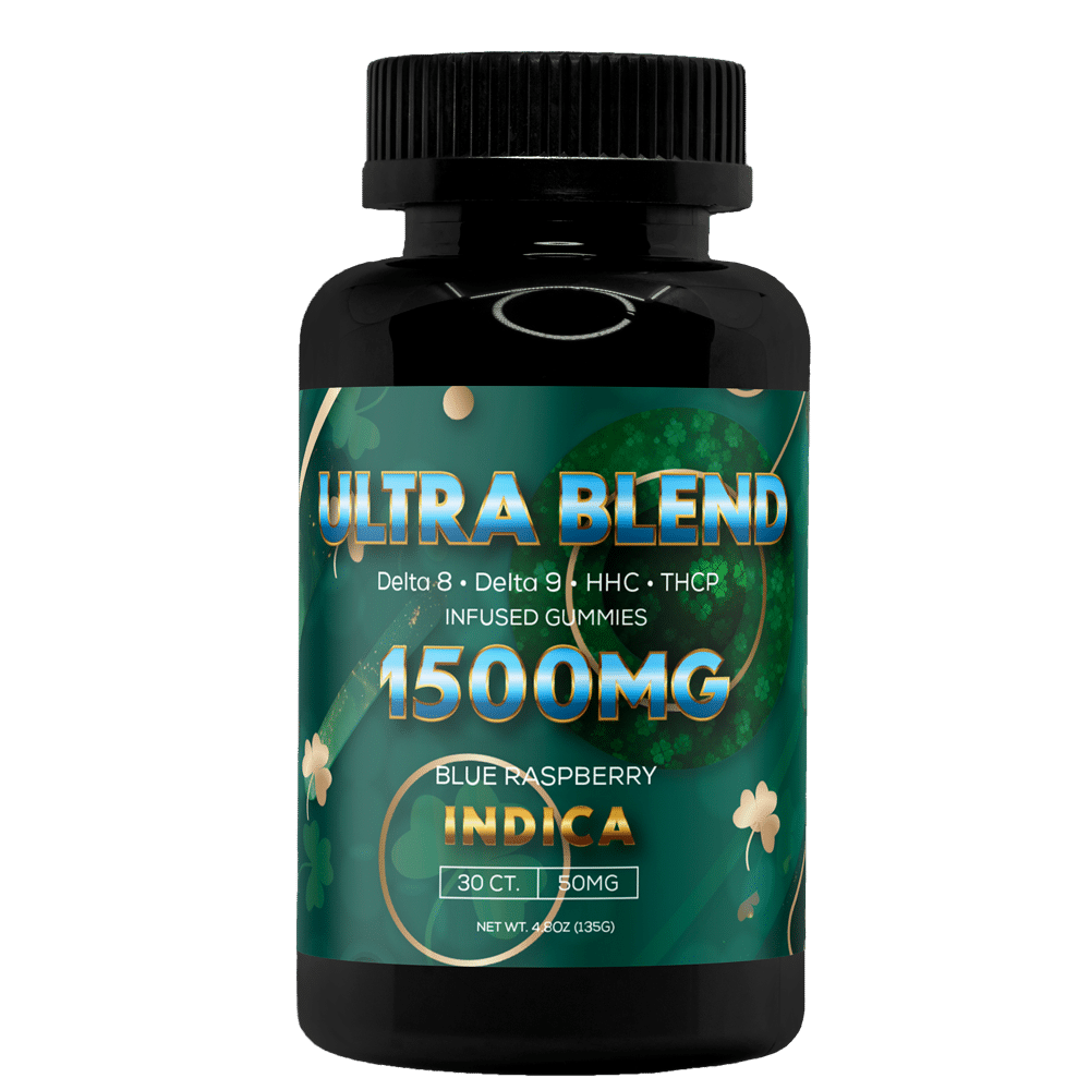 St. Patrick's Day - Ultra Blend Infused Gummies 50mg - 30ct - 1500mg - Blue Raspberry