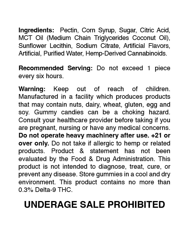 St. Patrick's Day - Ultra Blend Infused Gummies 50mg - 30ct - 1500mg - Blue Raspberry - Image 4