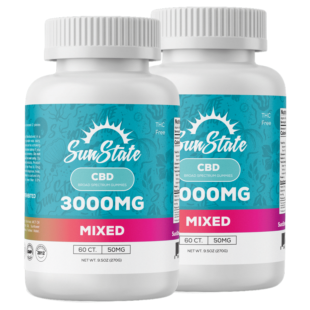 CBD Broad Spectrum Infused 50mg Gummy Mixed - 6000mg